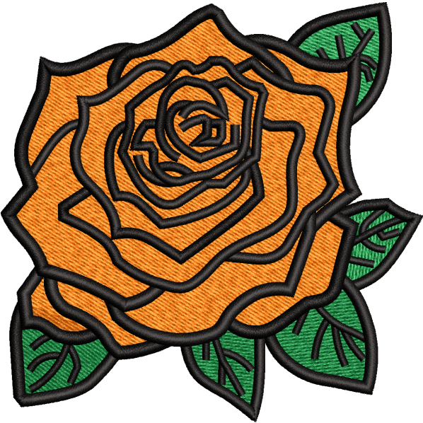 Orange Rose Design