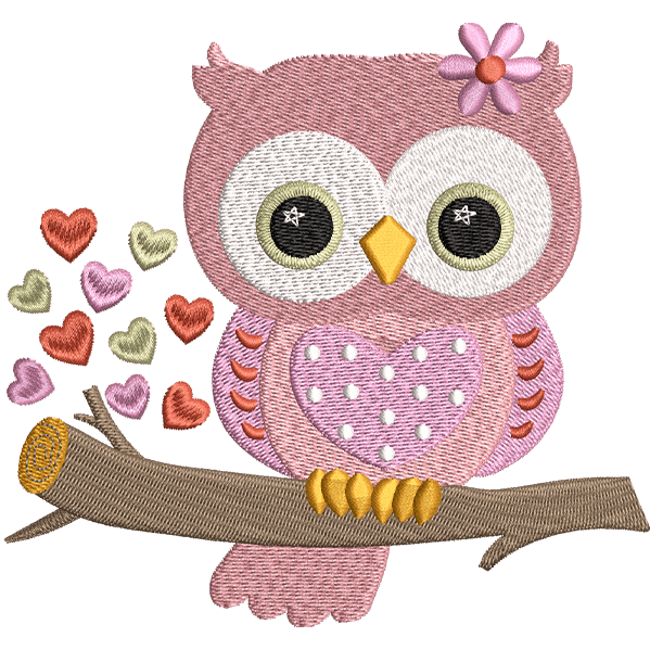 Pink Baby Owl Design