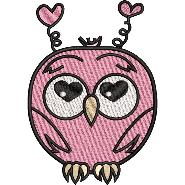 pink owl design