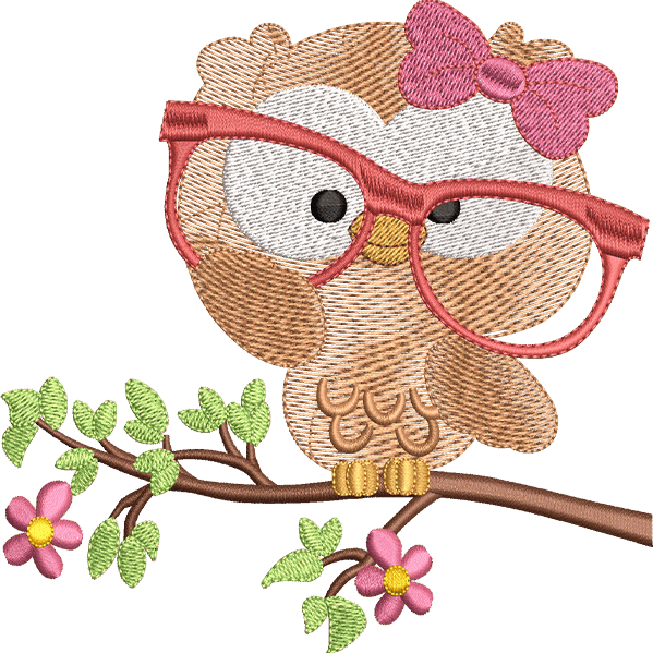 Owl With Glasses Design