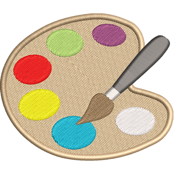 painting pad embroidery design