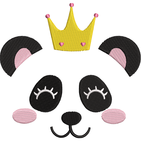 Princess Panda Face Design