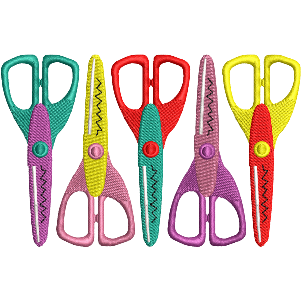 Colorful Craft Scissors Design