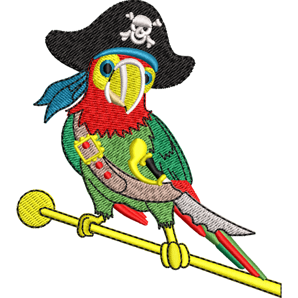 green parrot design