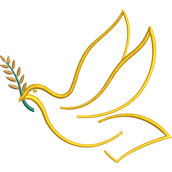 Pigeon Yellow Outline Design