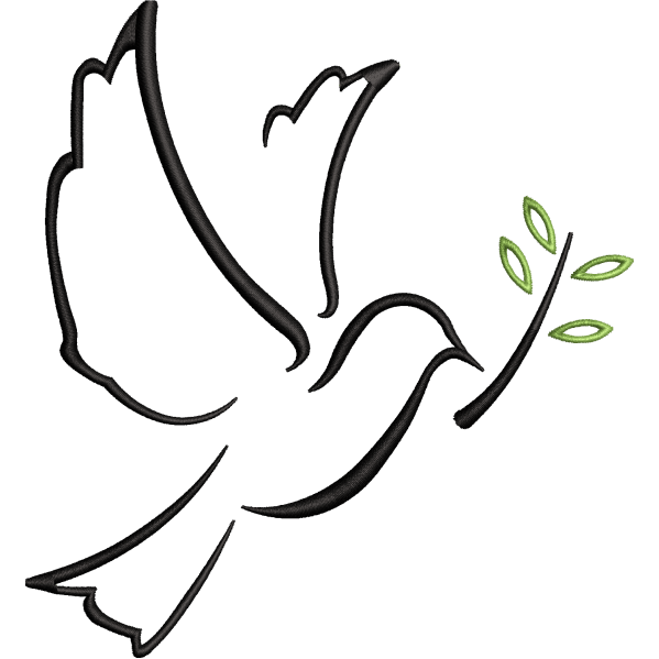 Outlined Pigeon Design