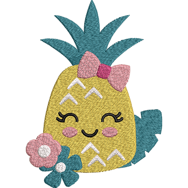 Cute Yellow Pineapple Design