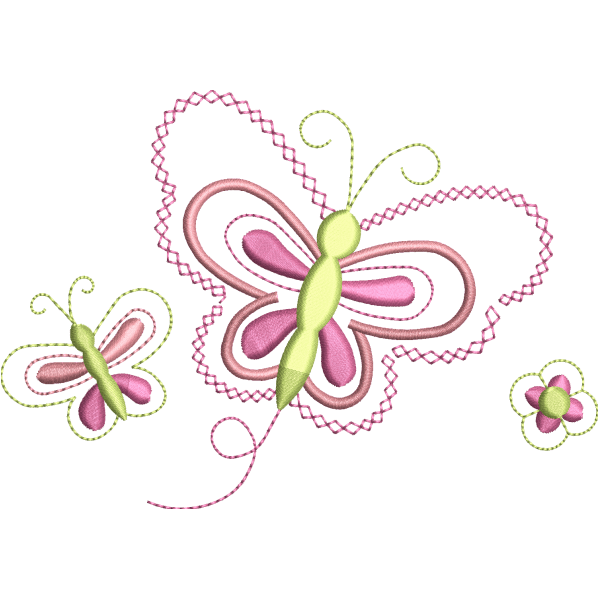 Pink Butterfly Design
