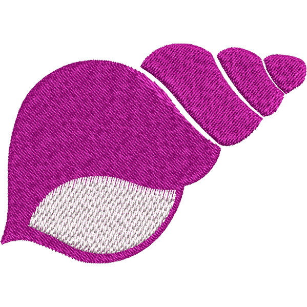Pink Sea Shell Embroidery Design