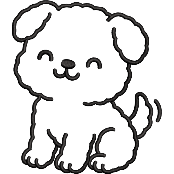 Puppy Outline Design