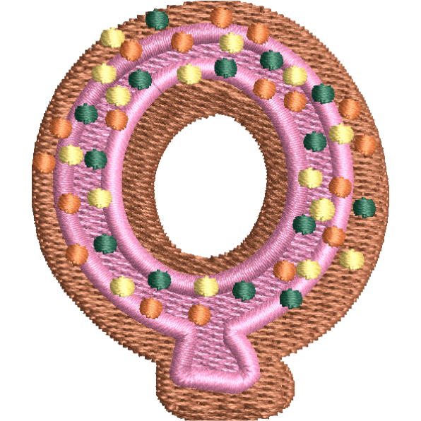 Pink Alphabet Q