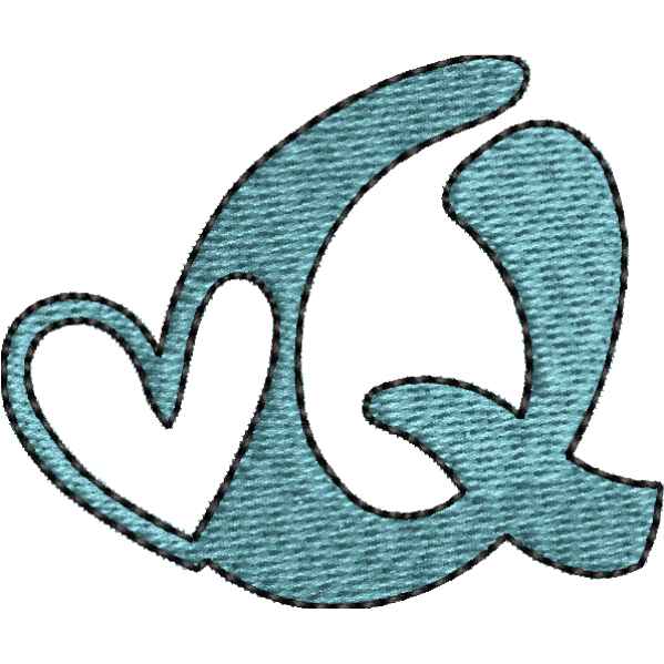 Heart Alphabet Q