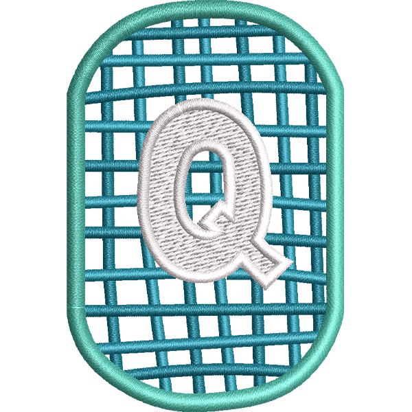 Q Letter Embroidery Design