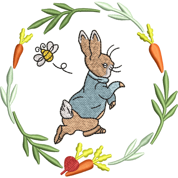 flower rabbit design