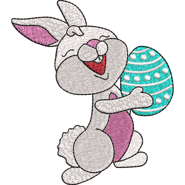 Rabbit with Egg Design