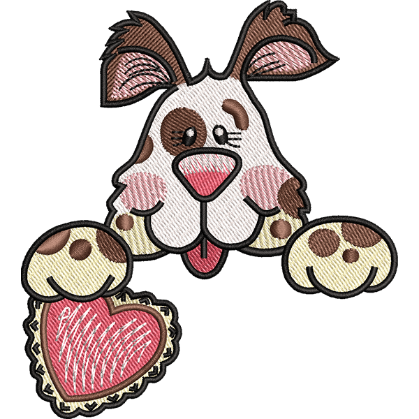 rabbit face embroidery design