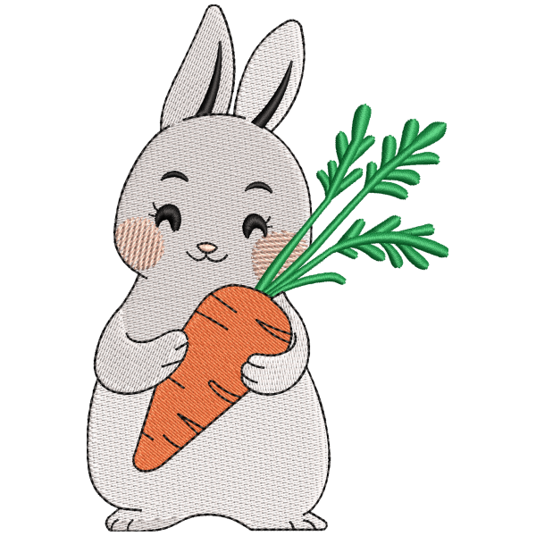Rabbit Holding Carrot Design