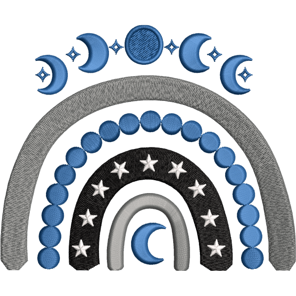Moon Rainbow Design