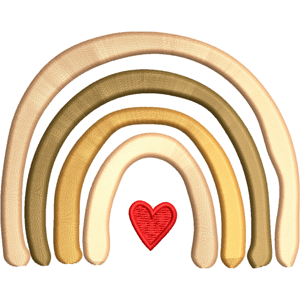Heart Rainbow Design