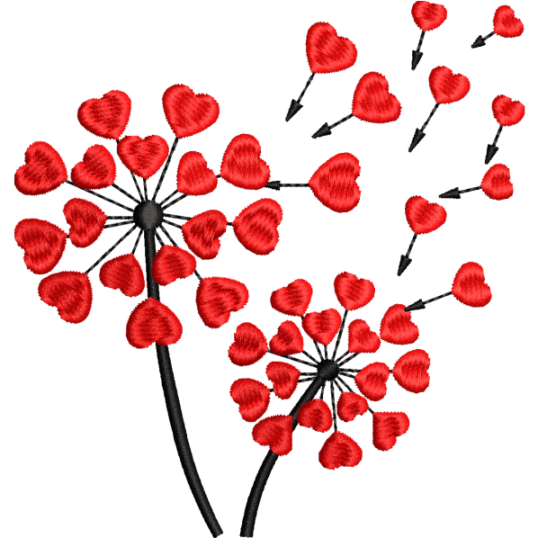 Red Flowers Design