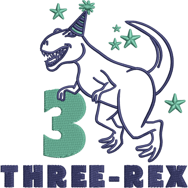 Three Rex Dinosaur Design