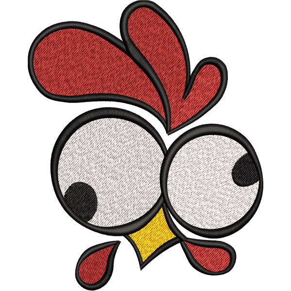 Rooster Face Design