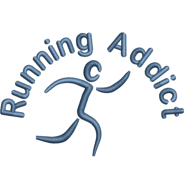 Running Addict Embroidery Design