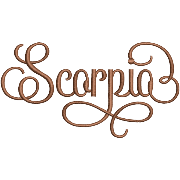 Scorpio Word Design