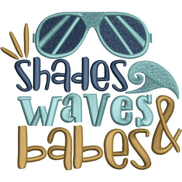 Shades Waves Text Design