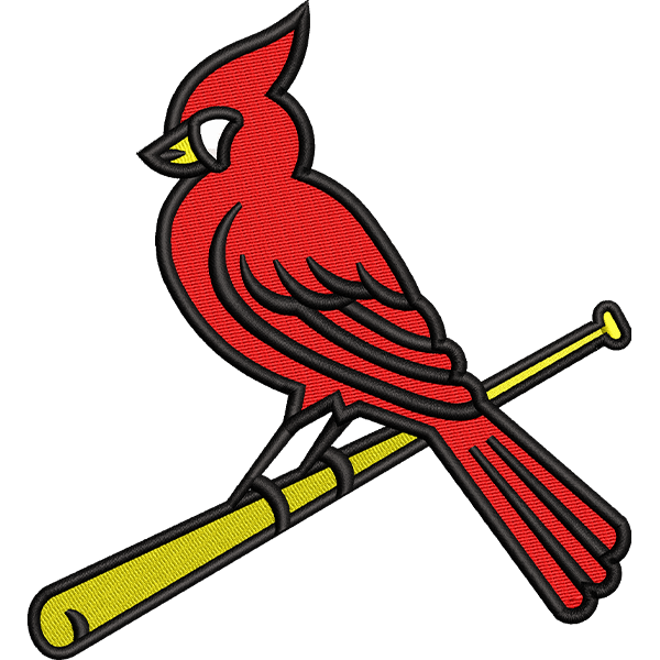 Red Sparrow Embroidery Design