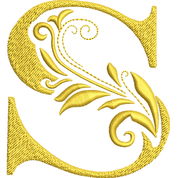 Flower Letter S Design
