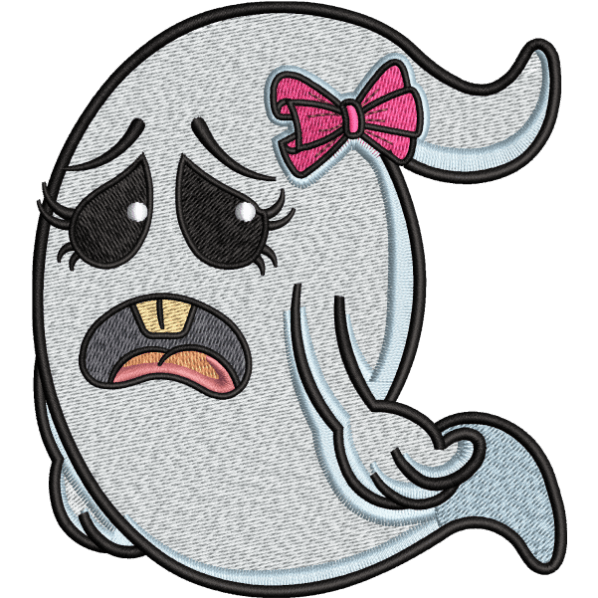 Sad Ghost Face Design