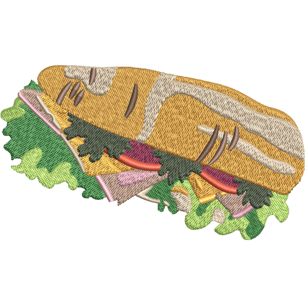 Sandwich Embroidery Design