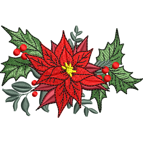 Flower With Leaves Design