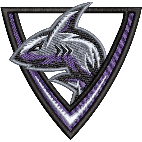 Shark In Tringle Design