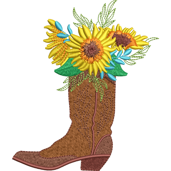 Shoes with Flower Design