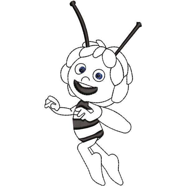 Smiley Honey Bee Design