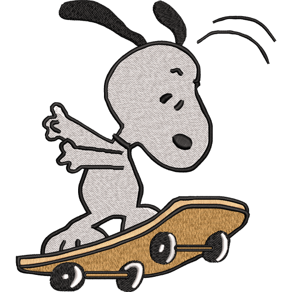 Snoopy Skating Design