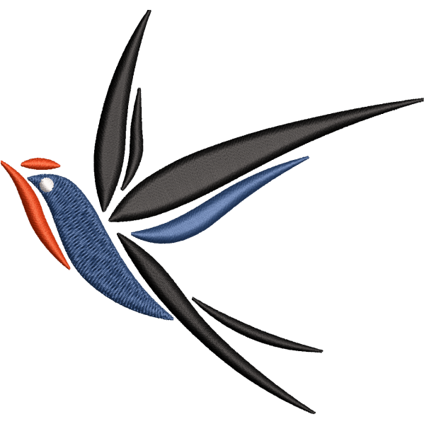 Beautiful Blue Sparrow Design