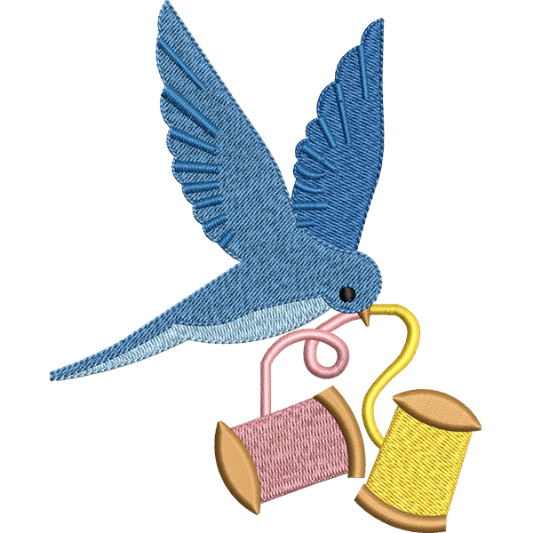 Sparrow With Thread Design