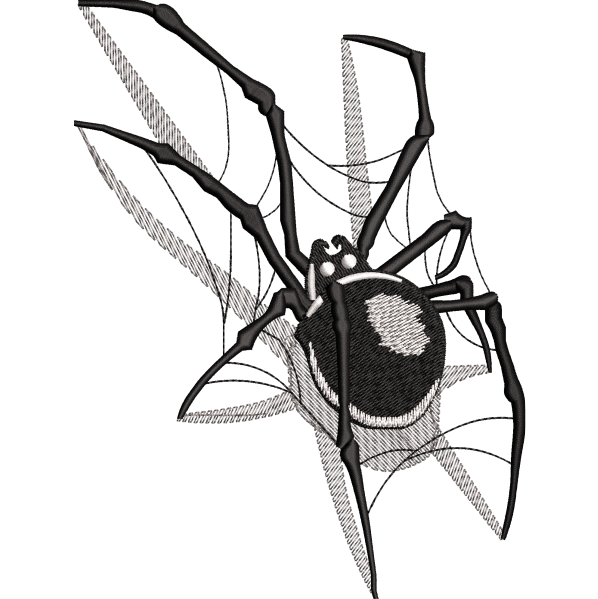 spider embroidery design