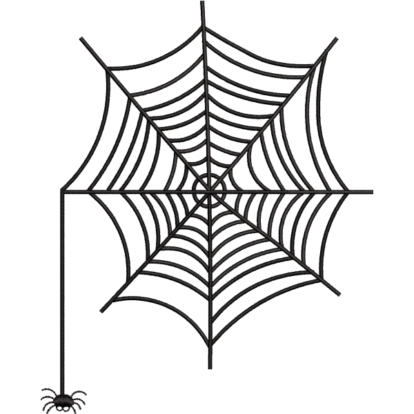 Spider Web Outline Design