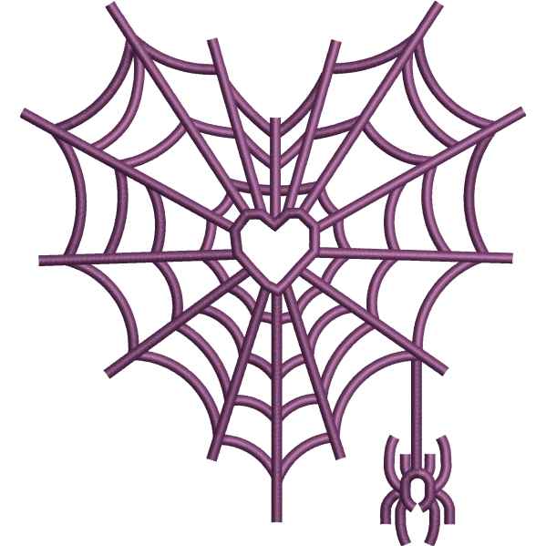 Spider Web Embroidery Design