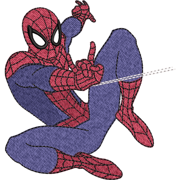 spiderman embroidery design