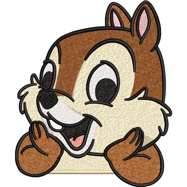 squirrel embroidery design