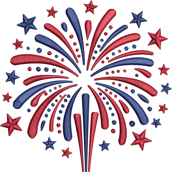 Patriotic Fireworks Design