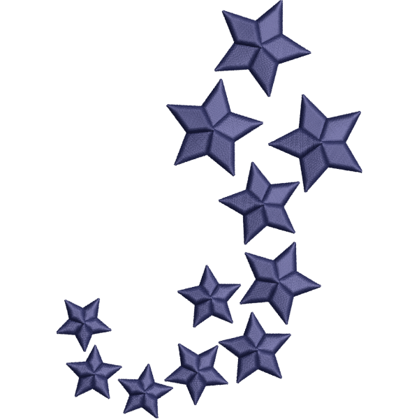 Stars Embroidery Design