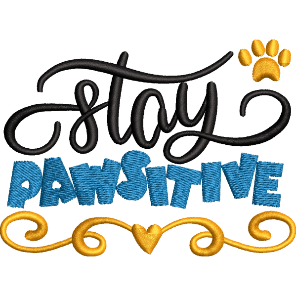 Stay Pawsitive Design