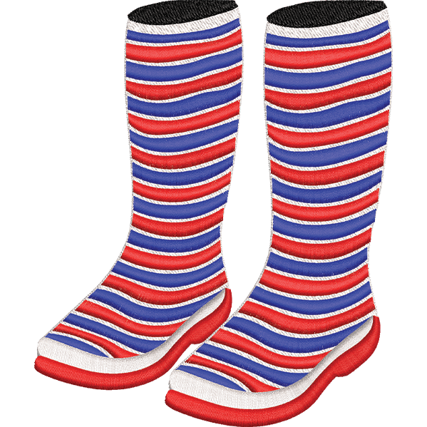 Striped Wellies Design