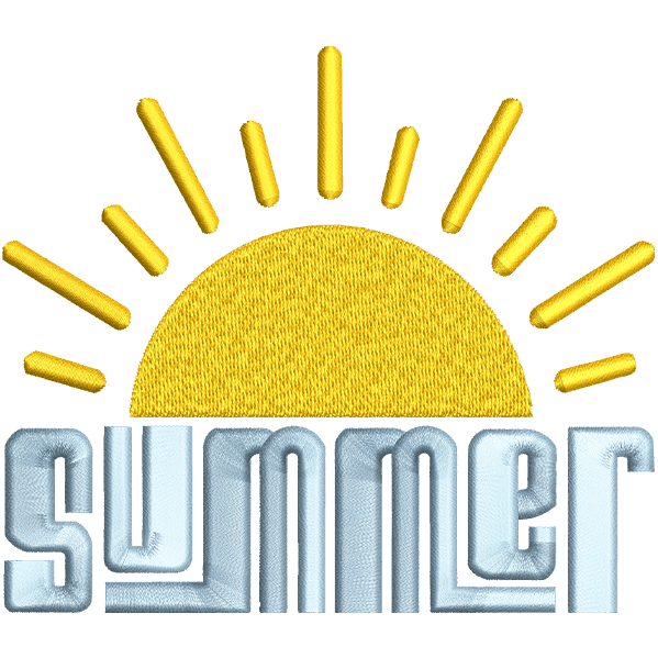Summer Letter With Sun Design